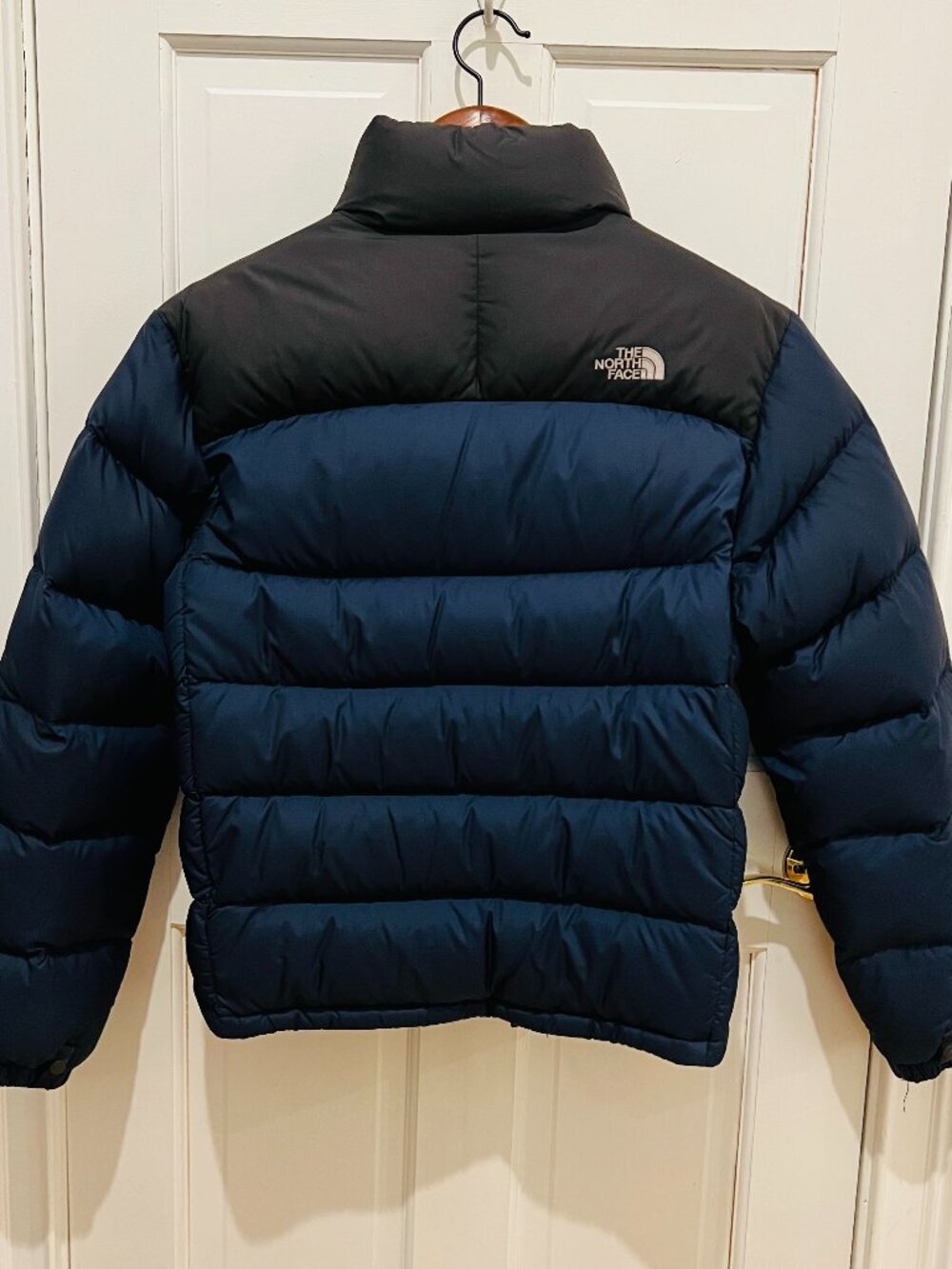 The North Face Small Mens Retro Nuptse 700 Down Winter Puffer Jacket Black Coat - Picture 2 of 16